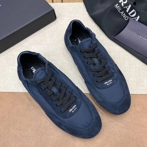 Prada | Shoes | 225 Prada Collapse Renylon And Suede | Poshmark